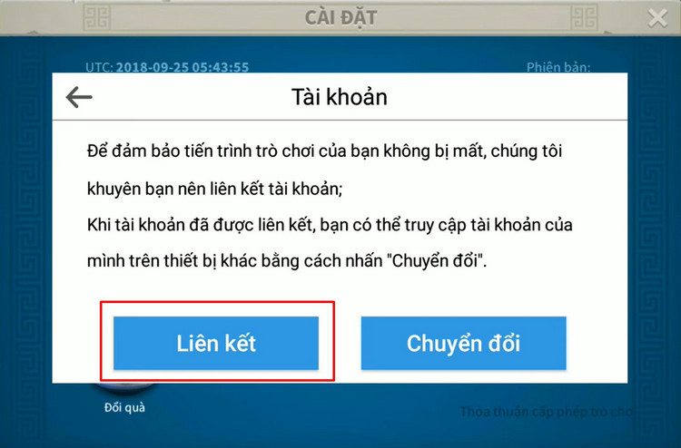 Bấm chọn Liên kết