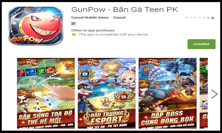 Chọn game GunPow