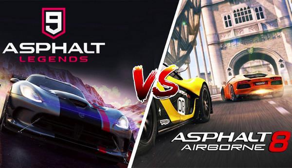 So sánh Asphalt 8 và 9 chi tiết - Game thủ nên chơi phiên bản nào?